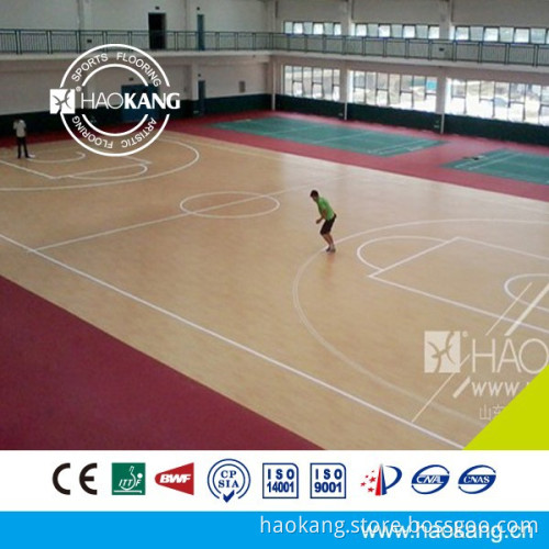 Basketball court floor mat